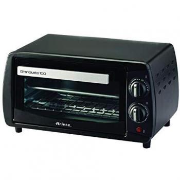 Ariete 980 Mini Horno 10 litros Gran Gusto, 800 W, Acero Inoxidable, Negro