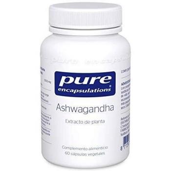 Pure Encapsulations - Extracto de Ashwagandha 500 mg de Alta Potencia - Suplemento de Ginseng Indio/Cereza de Invierno para Apoyar la Función Cognitiva y Articular - 60 Cápsulas