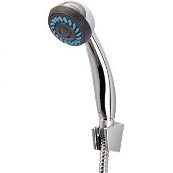 Set de Ducha Mezclador de Cromo con Alcachofa 3 Funciones, Manguera de 150cm y Soporte de Pared