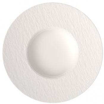 Villeroy & Boch Manufacture Rock Plato para pasta Porcelana Premium, Blanco, 29 cm