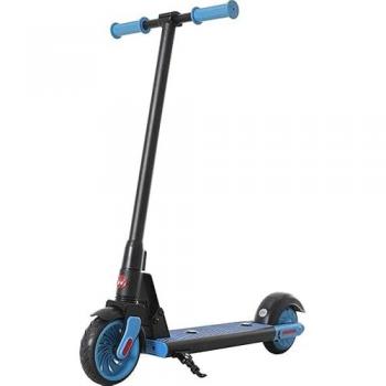 Patinete Eléctrico para Niños Wispeed T650 - 150W, 8 Km/h, Ruedas de 6,5 Pulgadas, IPX4, Freno Trasero y Timbre - Azul y Negro