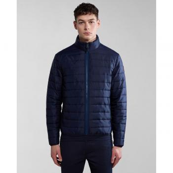 Plumífero de hombre Napapijri Acalmar 6 acolchado con cremallera, color azul marino, talla S