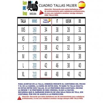 MIWS Deutschland - Bañador, multicolor, talla XS