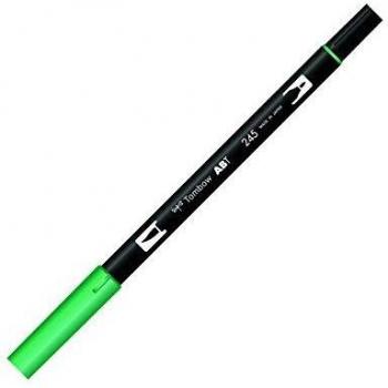 Tombow - Rotulador de punta doble, color verde