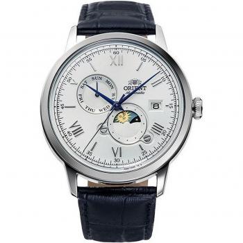 Reloj Automático Orient Sun and Moon 41mm Resistente al Agua 3ATM para Hombre