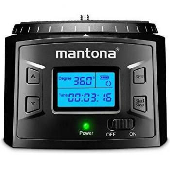 Cabezal panorámico eléctrico Mantona Turnaround 360 Advanced 3 - Color negro, con rotación de 360 grados