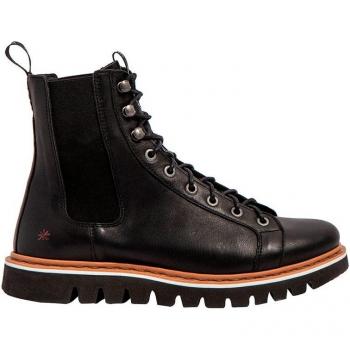 Botines de Cuero Unisex Art 1403 NAPPA BLACK/TORONTO en Color Negro