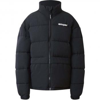 Sixth June Large Logo Printed Puffer Jacket Black 2XL