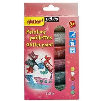 Kit Descubrimiento Pébéo tubos de pintura brillo 20ml 6 surtidos