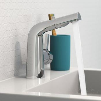 Grifo monomando de lavabo con caño extraíble COOL cromado
