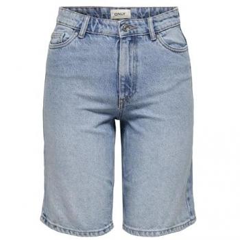 Shorts Vaqueros Anchos de Cintura Alta Only Sonny para Mujer
