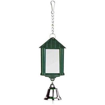 Trixie Farol Espejo con Bell y Cadena, 6 cm, Pack de 4