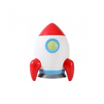 Hucha Space Adventure ITOTAL Blanca y Roja PVC Rígido Tamaño Grande