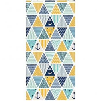 Toalla anti-arena DAM 200x160 cms 205 GSM Diseño Anclas