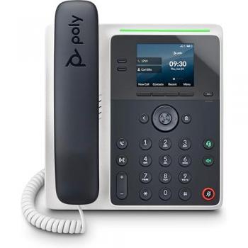 HP Poly Edge E100 PoE IP Phone - Modern Design, 2-Line Functionality, 2.8 IPS Display