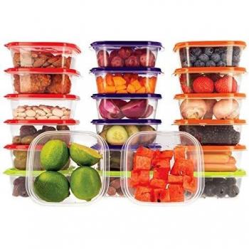 Oursson Recipientes Plastico para Alimentos Almacenaje Cocina Sin BPA | 20x400ml | Tapers para Comida Hermetico, Recipientes Transparente Reutilizable | Lunch Box Fiambrera Organizador Frigorifico