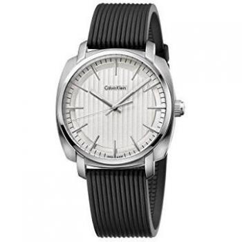 Calvin Klein Men's 40mm Black Silicone Quartz Watch K5M311D6