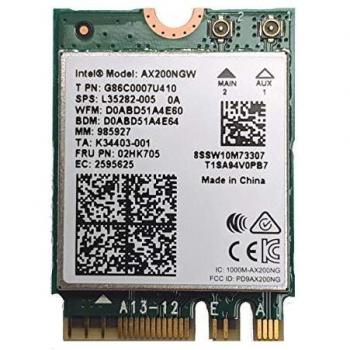Intel OSGEAR-New Dual Band Wireless-AX200NGW WLA/Wi-Fi 6 AX200 2230 2x2 AX+ Bluetooth 5.0, M.2/A-E-Key