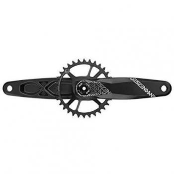 SRAM Truvativ Bielas Descendant Eagle 6 K Alum DM Dub Rodamiento Interior, Boost 148, 00.6118.532.003 Manivela, Negro, 170 mm, 32T