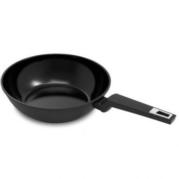Sartén Wok Antiadherente de Aluminio Forjado Gold Series 28cm, Compatible con Inducción y Apta para Lavavajillas