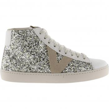 Victoria Berlin Glitter & Leather Ankle Boots