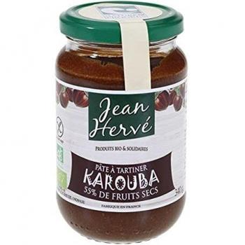 Crema de avellanas y algarroba 340 g - Jean Hervé