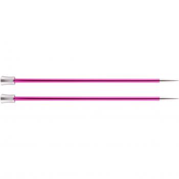 Knit Pro Zing: Agujas de Tejer de un Solo Extremo: 5 mm, Aluminio, Rosa