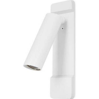Aplique de lectura LED blanco mate 17 cm