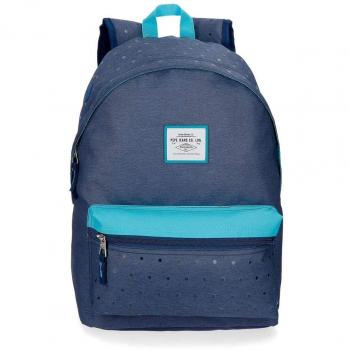 Pepe Jeans Molly Mochila Adaptable a Carro Azul 31x42x17,5 cms Poliéster 22.79L