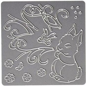 CottageCutz - Troquel, diseño de conejo Gracie dar gracias Dies