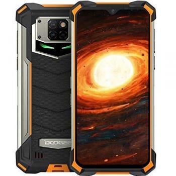 Telefono Móvil Libre, DOOGEE S88 Pro Android 10 Smartphone 4G, Batería 10000mAh 6GB + 128GB, Cámara Triples 21MP+Cámara Frontal 16MP, 6.3 FHD+Pulgada IP68/IP69K Móvil Resistente, LED/NFC/GPS, Naranja