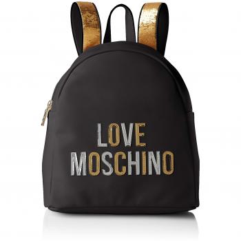 Love Moschino Borsa PU, Bandolera para Mujer, Negro
