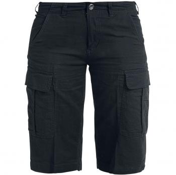 Brandit Havannah Vintage Shorts Mujer Pantalones Cortos Negro 3XL, 100% algodón, Ancho