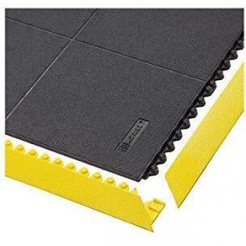 Sistema Modular de Alfombrillas ESD Nitrilo FR Cushion Ease Solid™ NOTRAX 910x910x19 mm, Cerrado, Negro