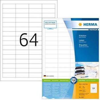 HERMA Universal-Etiketten PREMIUM, 48,3 x 16,9 mm, weiß
