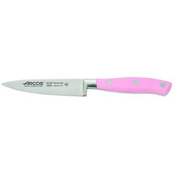 Arcos Serie Riviera Rose, Cuchillo Mondador, Hoja de Acero Inoxidable Forjado Nitrum 100 mm, Mango de Polioximetileno, POM Color Rosa