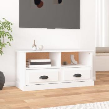 Mueble para TV madera contrachapada 93x35,5x45 cm blanco