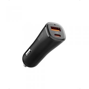 Cargador de Coche Spigen ArcStation Esencial 48W - USB-C y USB-A - Negro
