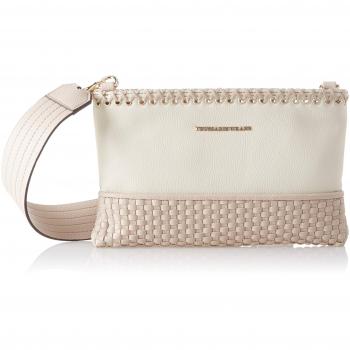 Trussardi Jeans - Mimosa Smooth Ecoleather Pochette Bag, Carteras de mano Mujer, Blanco
