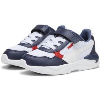 Zapatillas Deportivas para Niño Puma X-Ray Speed Lite 385525, Velcro, Casual, Moda Infantil, Color Blanco y Marino