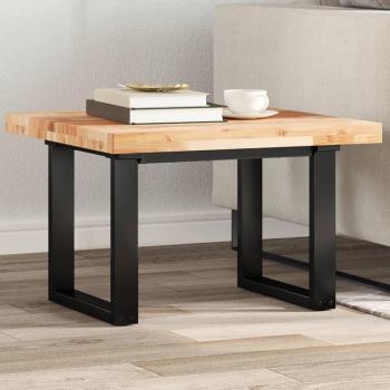 Tablero de mesa cuadrado madera maciza acacia 60x60x4 cm Marrón