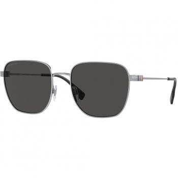 Burberry BE3142 DREW Asian Fit Men's Sunglasses Silver Size 55