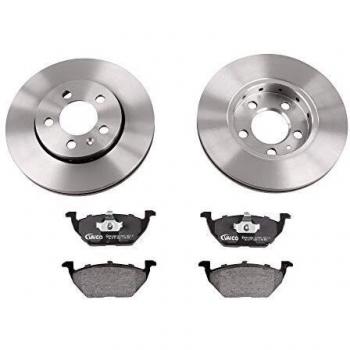 Kit de discos y pastillas de freno VAICO V10-5590 para SEAT Ibiza, Leon, Toledo, Cordoba y VOLKSWAGEN Polo, Fox & SKODA Octavia, Fabia, Rapid