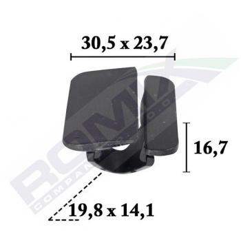 Pinza para tapicería ROMIX ROM C70626 - Clip, listón, herramienta de sujeción, diseño ergonómico, fabricada en acero resistente, ideal para trabajos de tapicería y manualidades