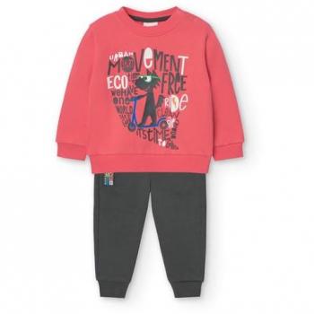 Boboli - Conjunto de bebé niño con sudadera y pantalón deportivo, incluye sudadera de manga larga y pantalón deportivo, fabricado en materiales suaves y cómodos, diseño moderno y colorido ideal para niños