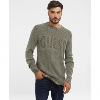 Sudadera Guess Christian verde con capucha para hombre