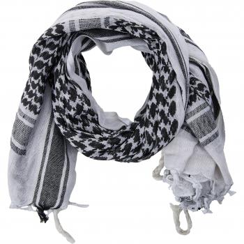 Black and White Palestinian Shemagh Scarf - Miltec
