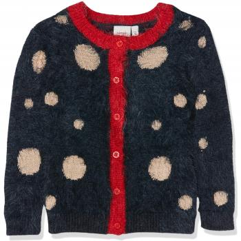 NAME IT Nmfnabille LS Knit Card, Chaqueta Punto para Bebés,