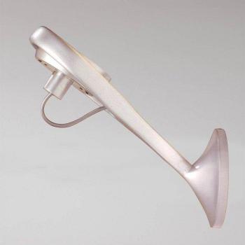 Aplique de pared Rak 1 Bombilla GU10 Ar111 75W gris plata