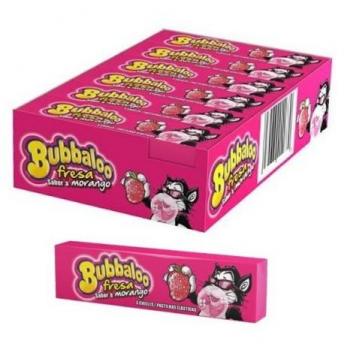 Chicles Bubbaloo Sabor Fresa 38gr x 18u.